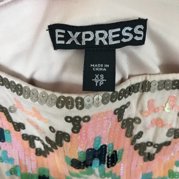 Tribal Aztec Sequin Express Mini Skirt - Picture 7 of 7